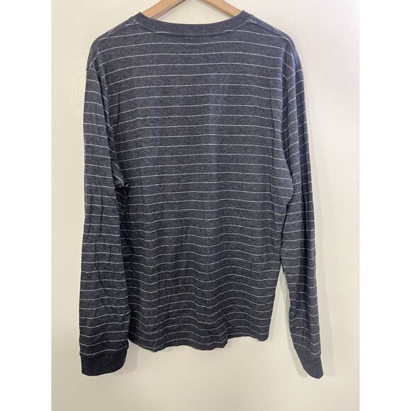 Marine Layer Athleisure Coastal Henley Shirt Striped XL Preppy Laidback Normcore - Picture 11 of 16